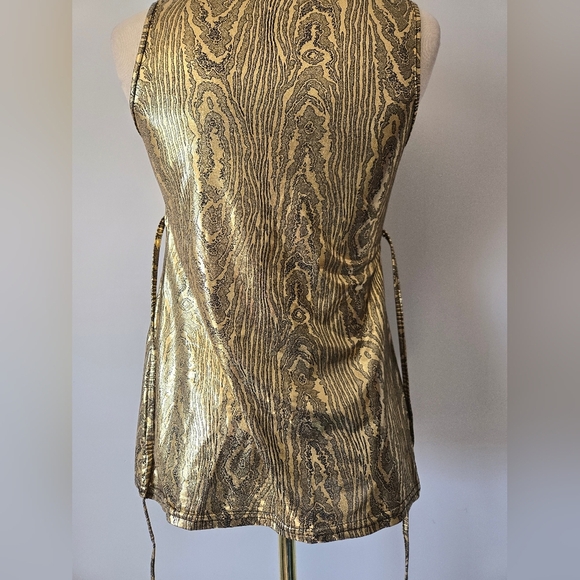 Tally Weijl Gold Sleeveless Women's Top. Size Medium - Picture 7 of 13